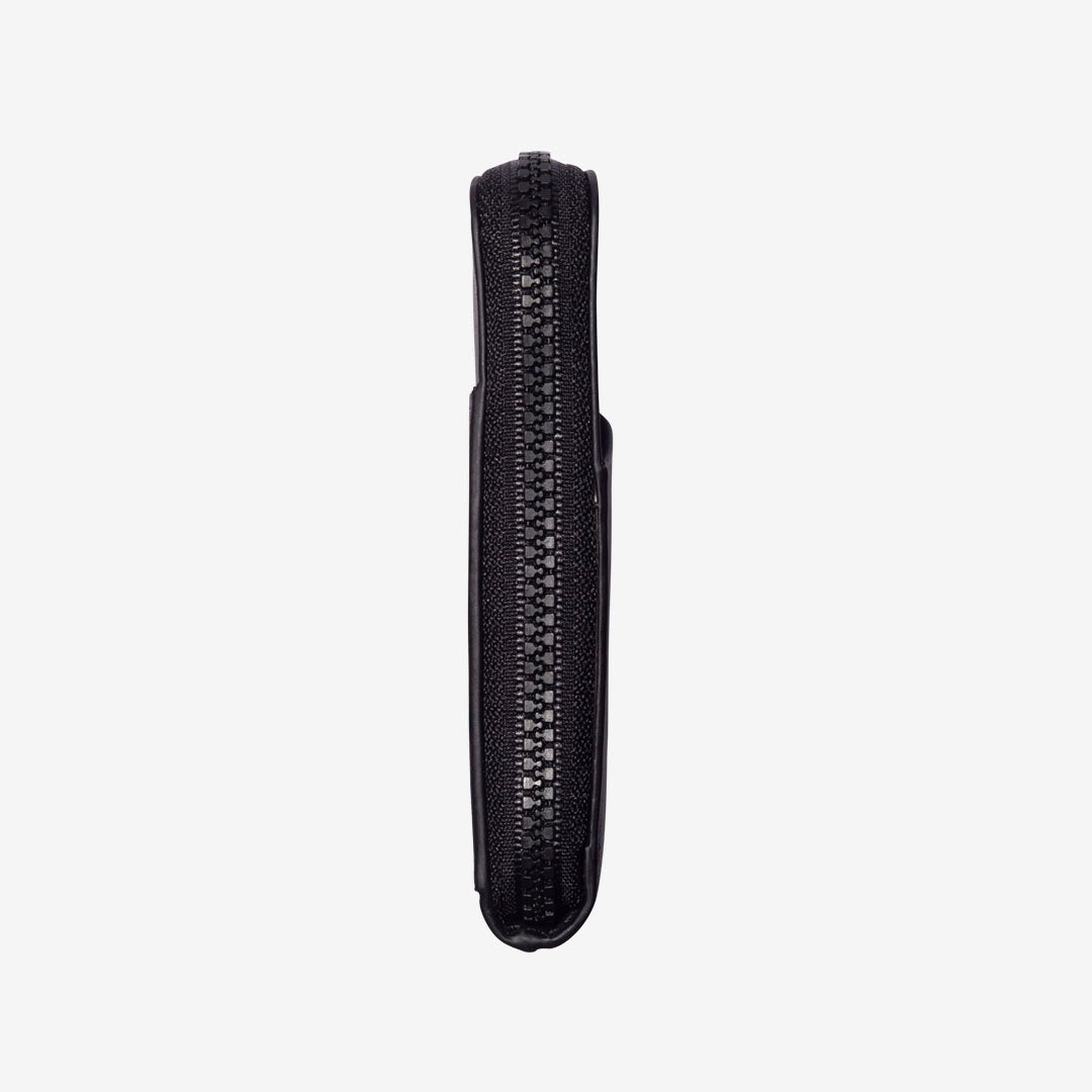 Black | Zipper Wallet | For Cards, Cash, Coins, & More | Thread